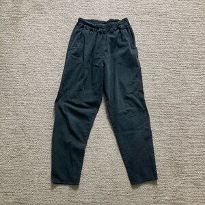 PO-EM Everyday Pants in "New Moon" Black, size S, 100% Handwoven Cotton Retired